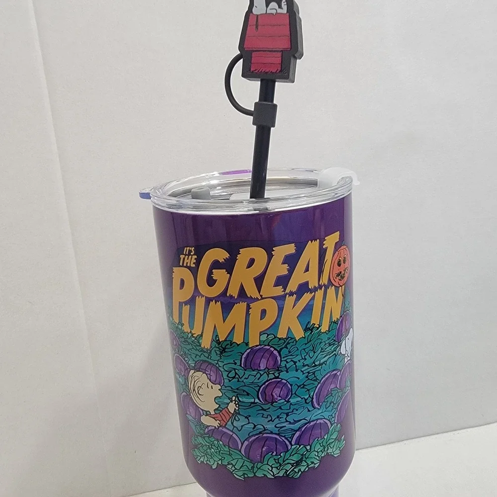 PEANUTS SNOOPY CharlieBrown The Great Pumpkin Purple 40oz Stainles Steel Tumbler